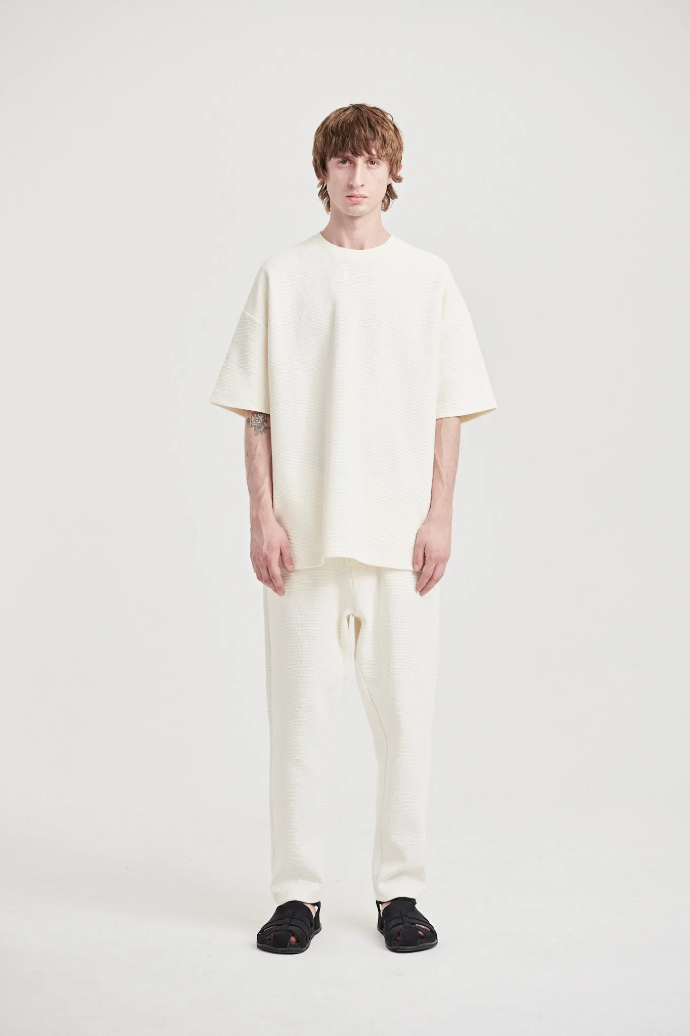 08 / Waffle Trousers Off White