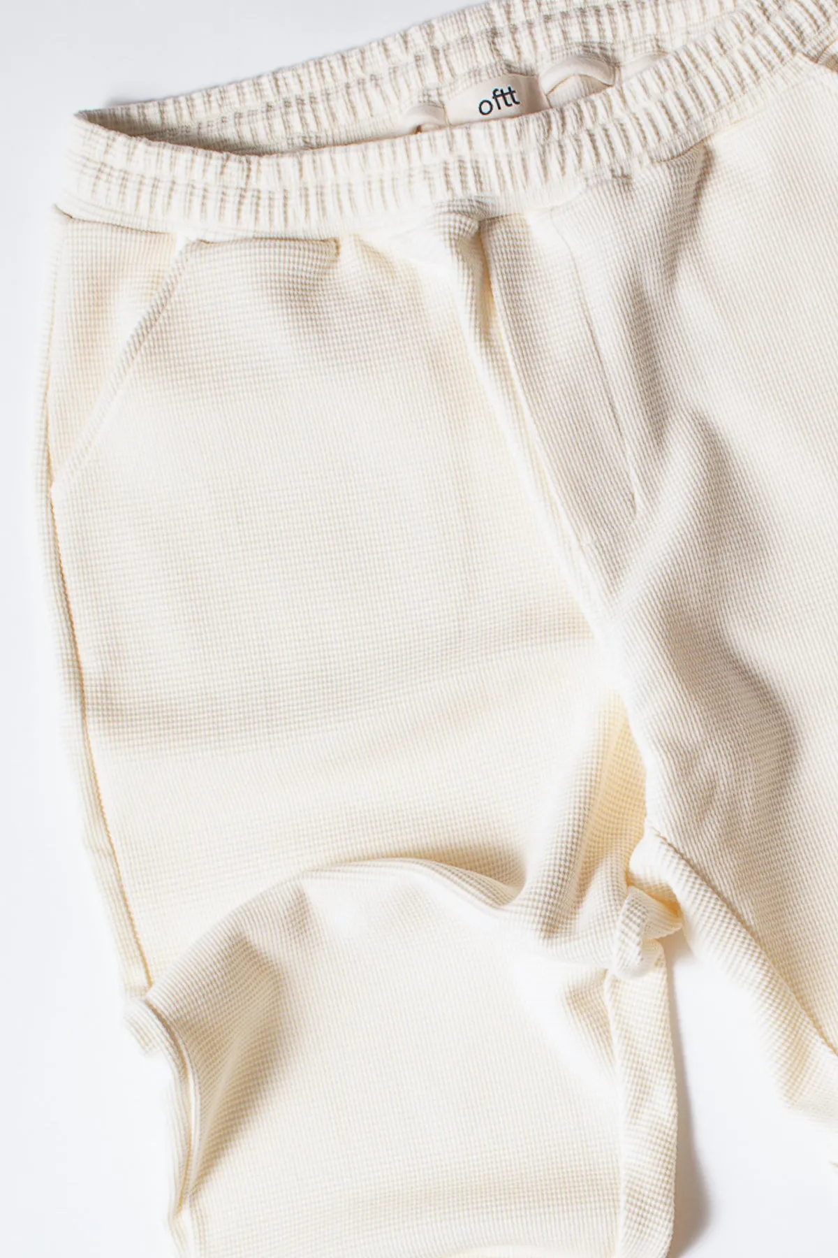 08 / Waffle Trousers Off White