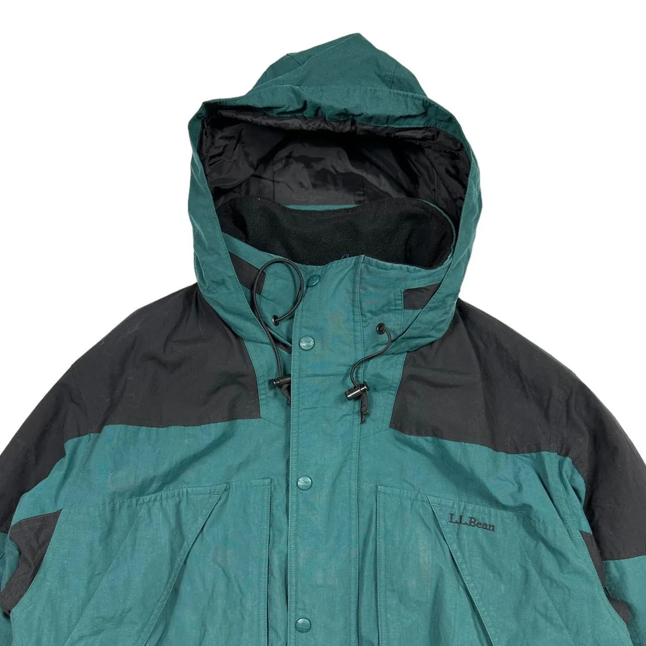 2000s L.L. Bean Green Outdoors Hooded Jacket