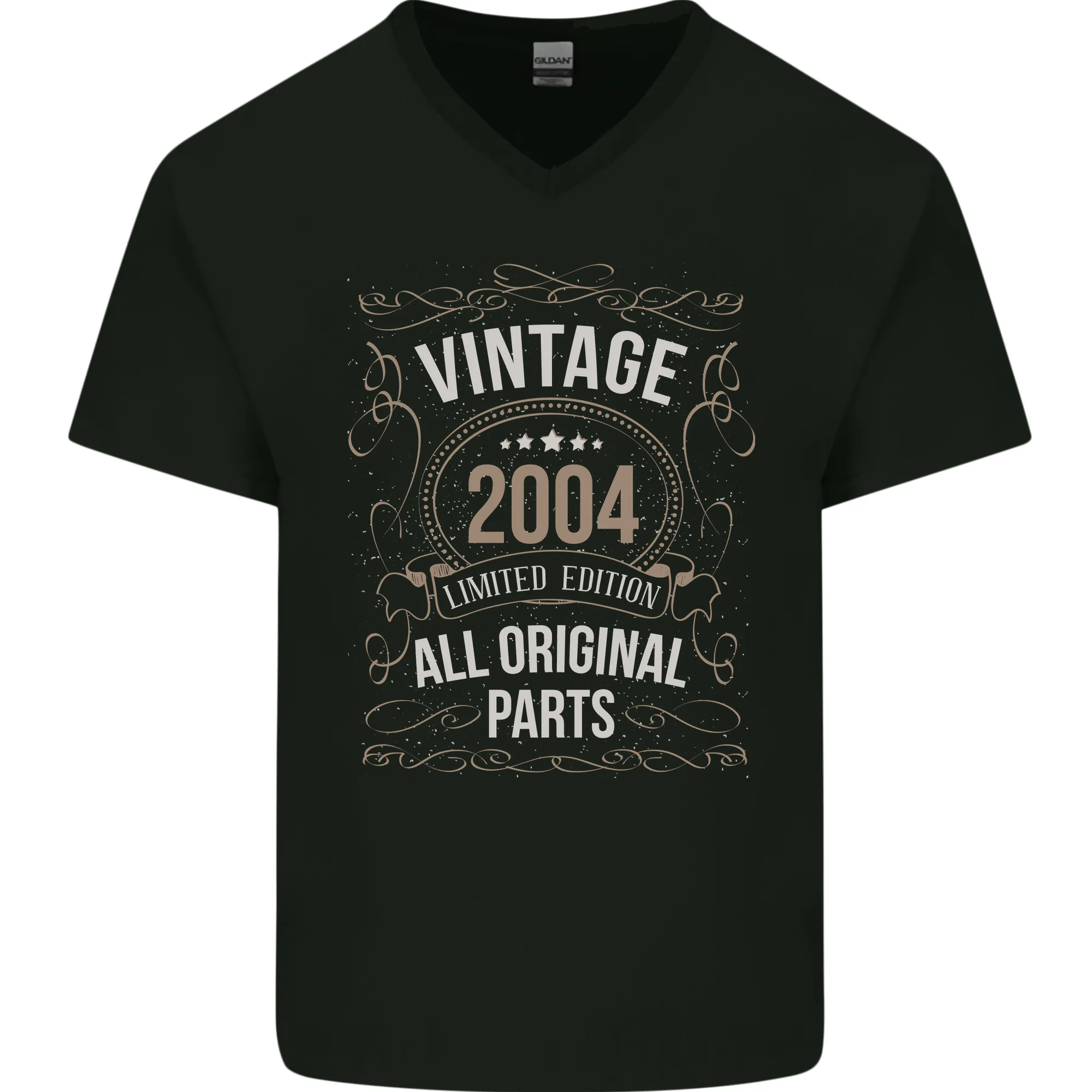 20th Birthday Limited Edition 2004 Mens V-Neck Cotton T-Shirt