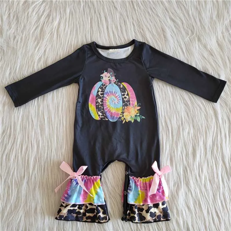 6 A25-12 baby girls colorful pumpkin black jumpsuits-promotion 2023.10.4