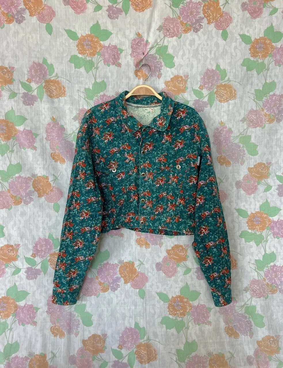 90's Flower Corduroy Jacket