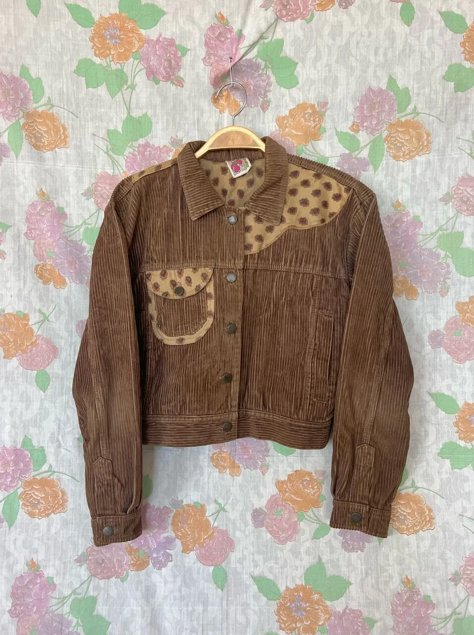 90's Iconic Corduroy Cropped Jacket