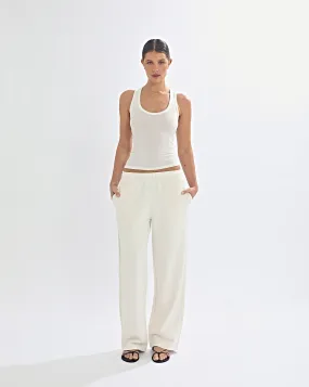 Alfie Trackpant Cream Cropped