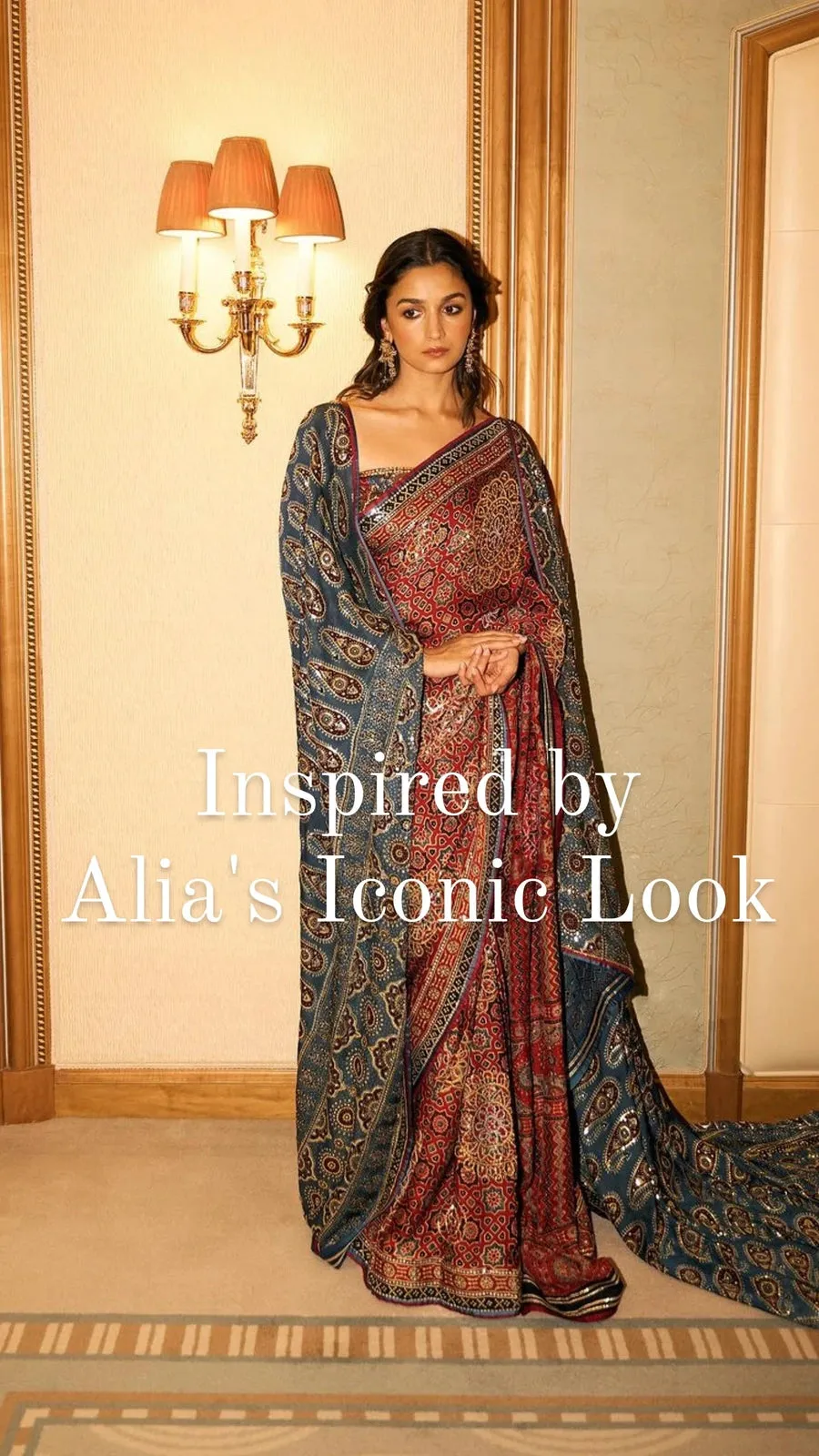 Alia Bhatt (limited edition) Red Blue Coord Set