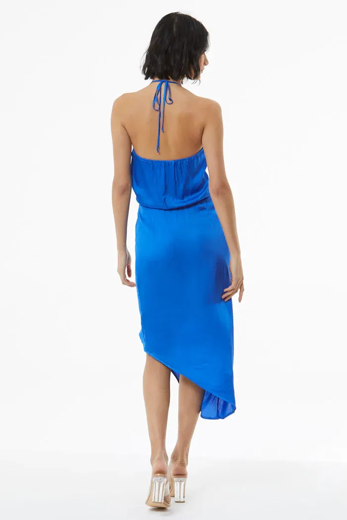 Andrea Draped Slip Dress - Ocean