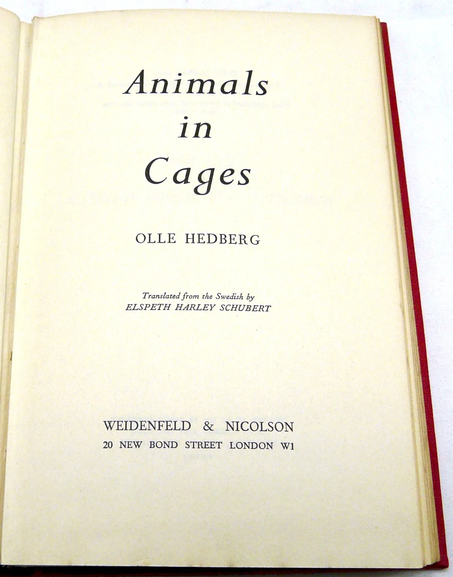 Animals in Cages by Olle Hedberg