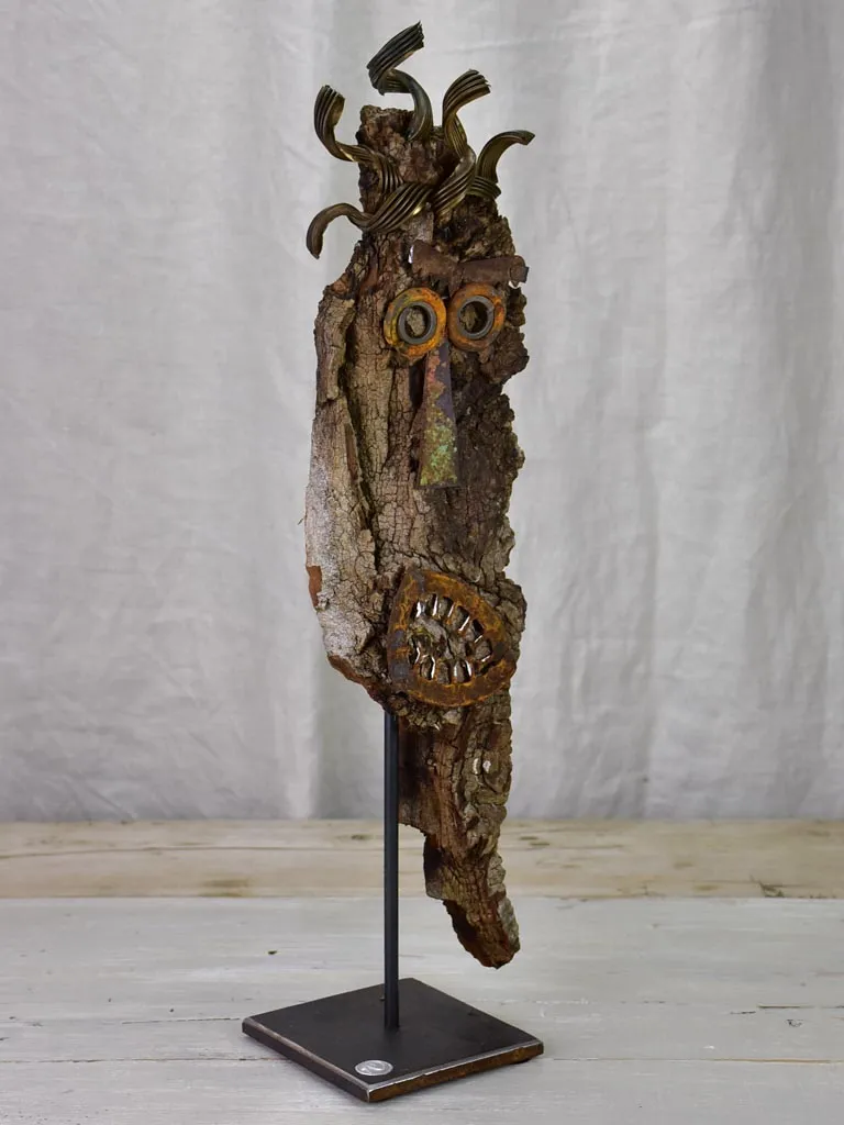 Artisan made sculpture made from salvaged materials