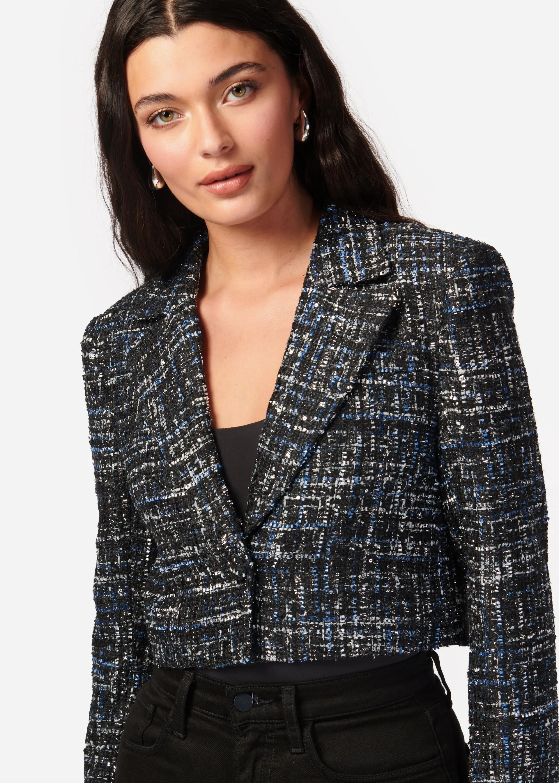 Ash Tweed Jacket Navy Tweed