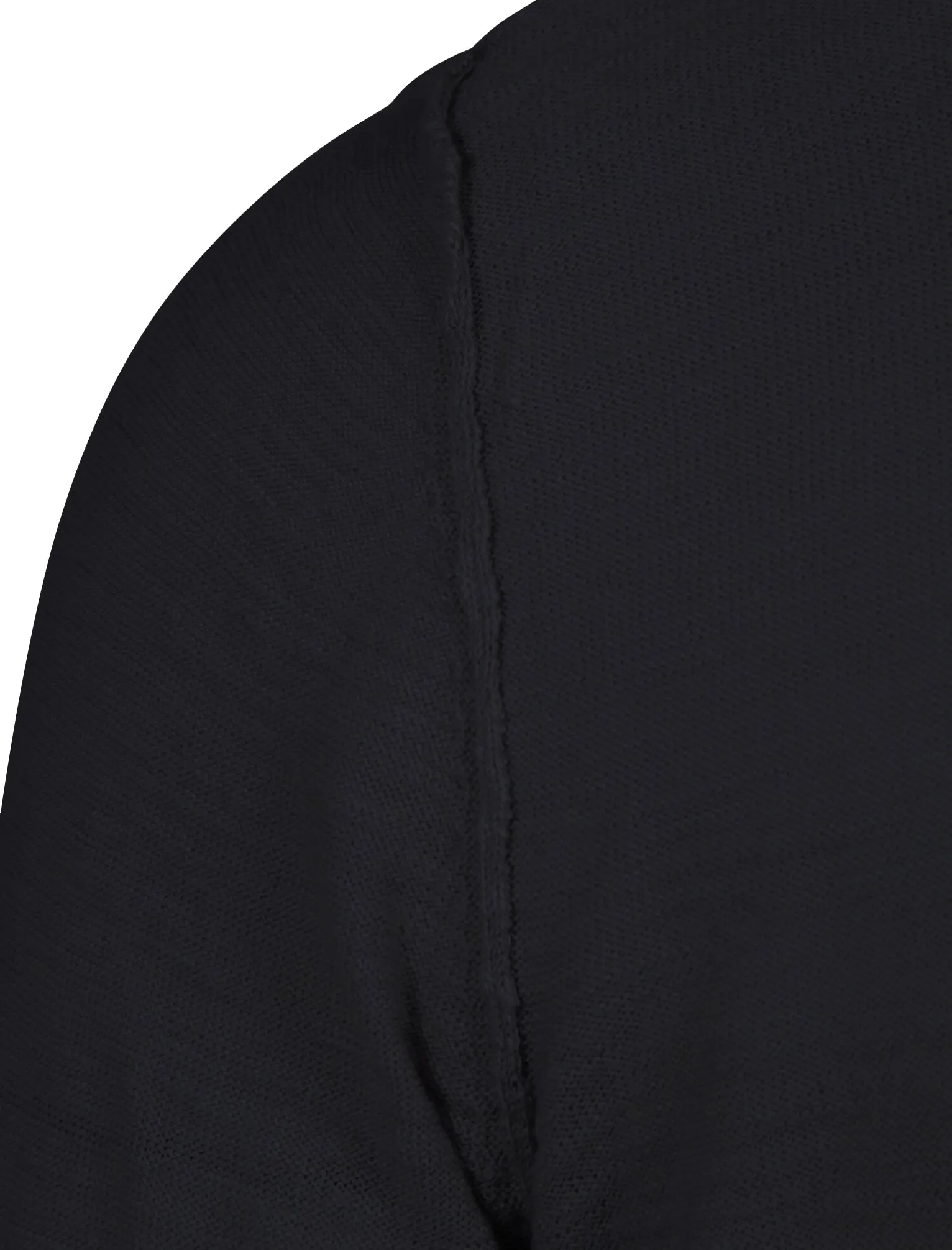 Ashcroft Y Neck Mock T-Shirt Insert Jumper In Dark Navy - Dissident