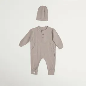 Baby Natural Overall und Mütze - Beige