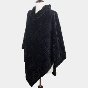 Boujie Soft Poncho Blk