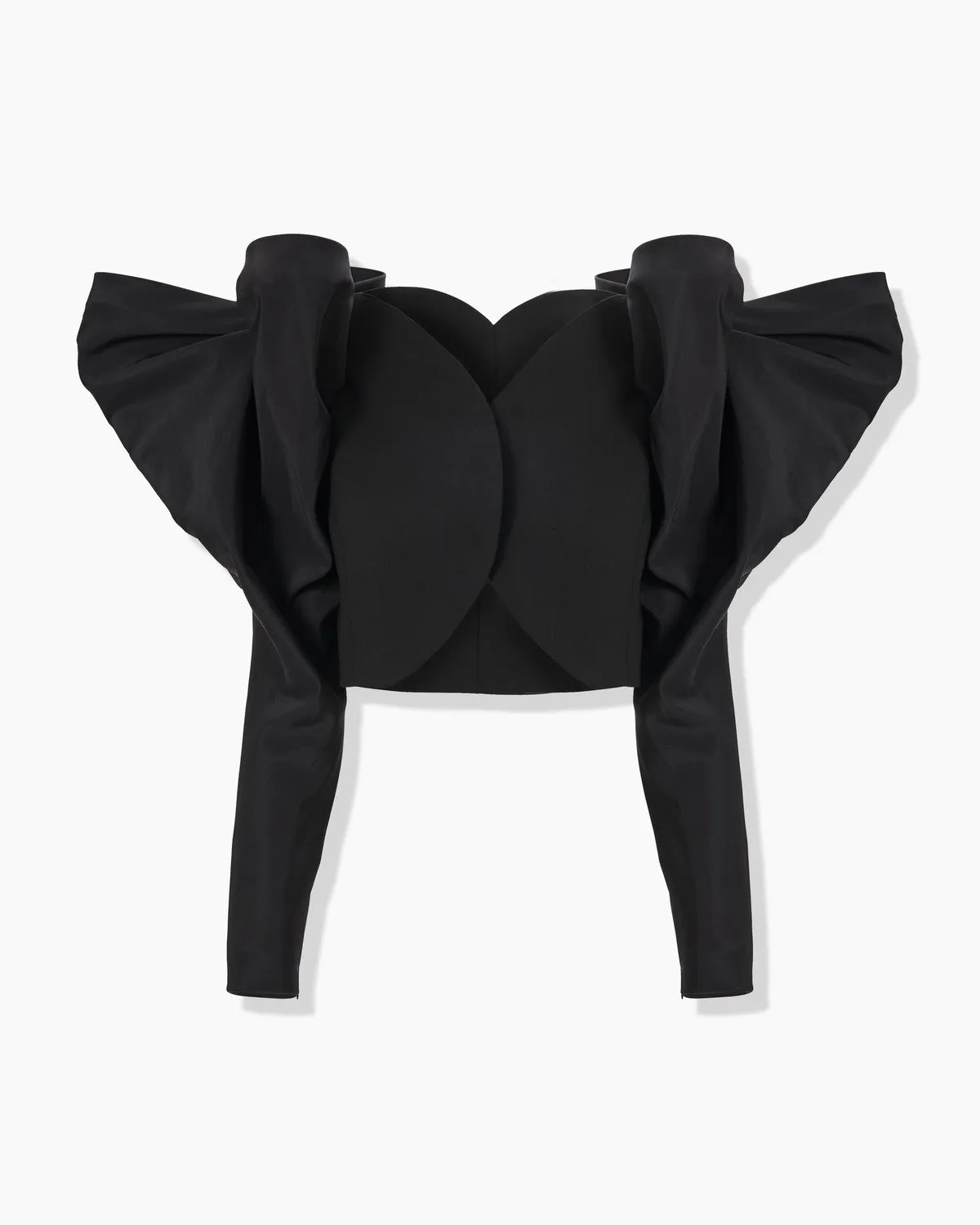 Bow Sleeve Cropped Jacket