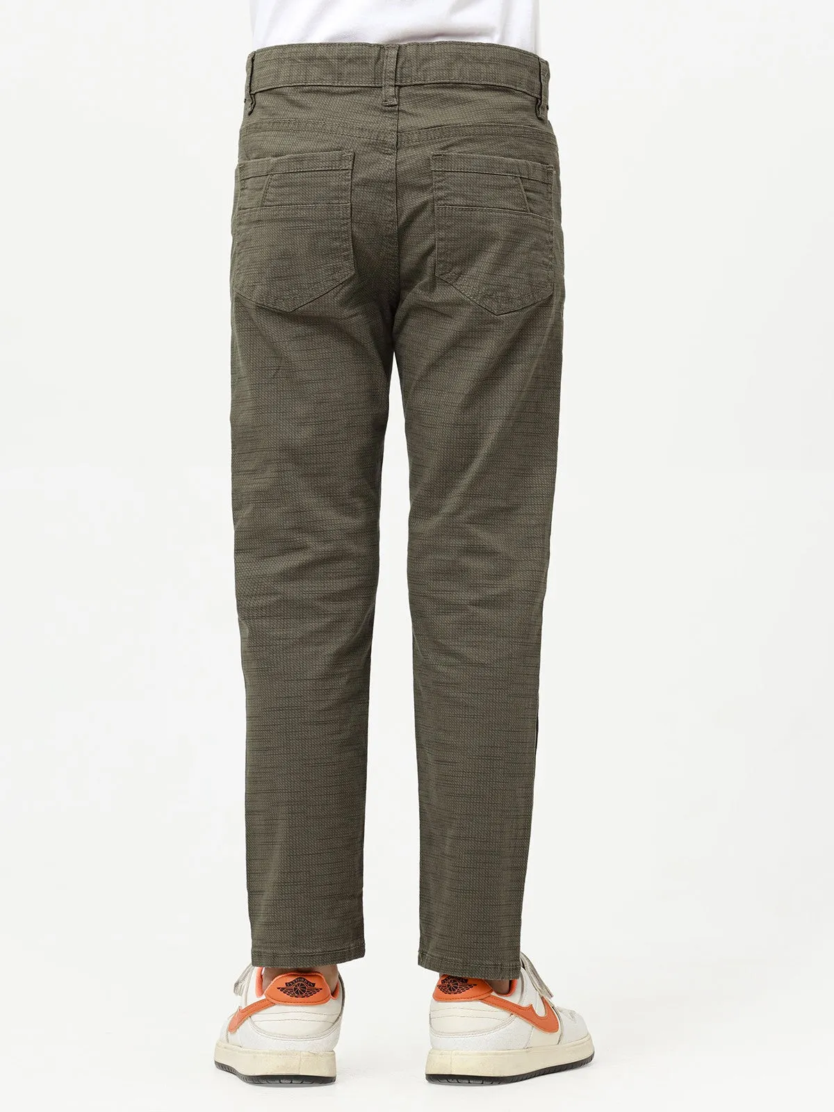 Boy's Olive Chino Pant - EBBCP23-027