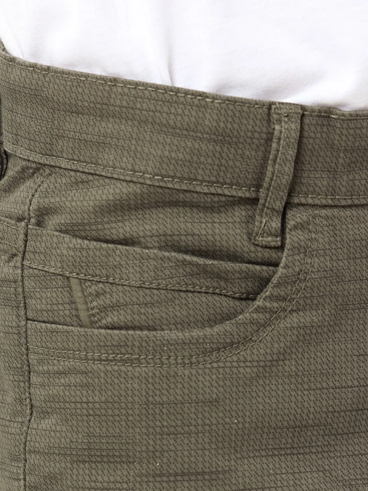 Boy's Olive Chino Pant - EBBCP23-027