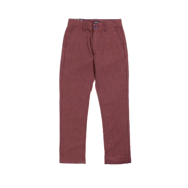 Brixton - Choice Chino Pant - Brown/Navy Plaid SALE