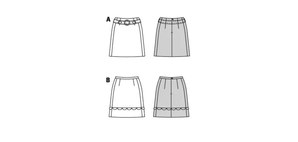 Burda Sewing Pattern 5868 Misses' Skirt