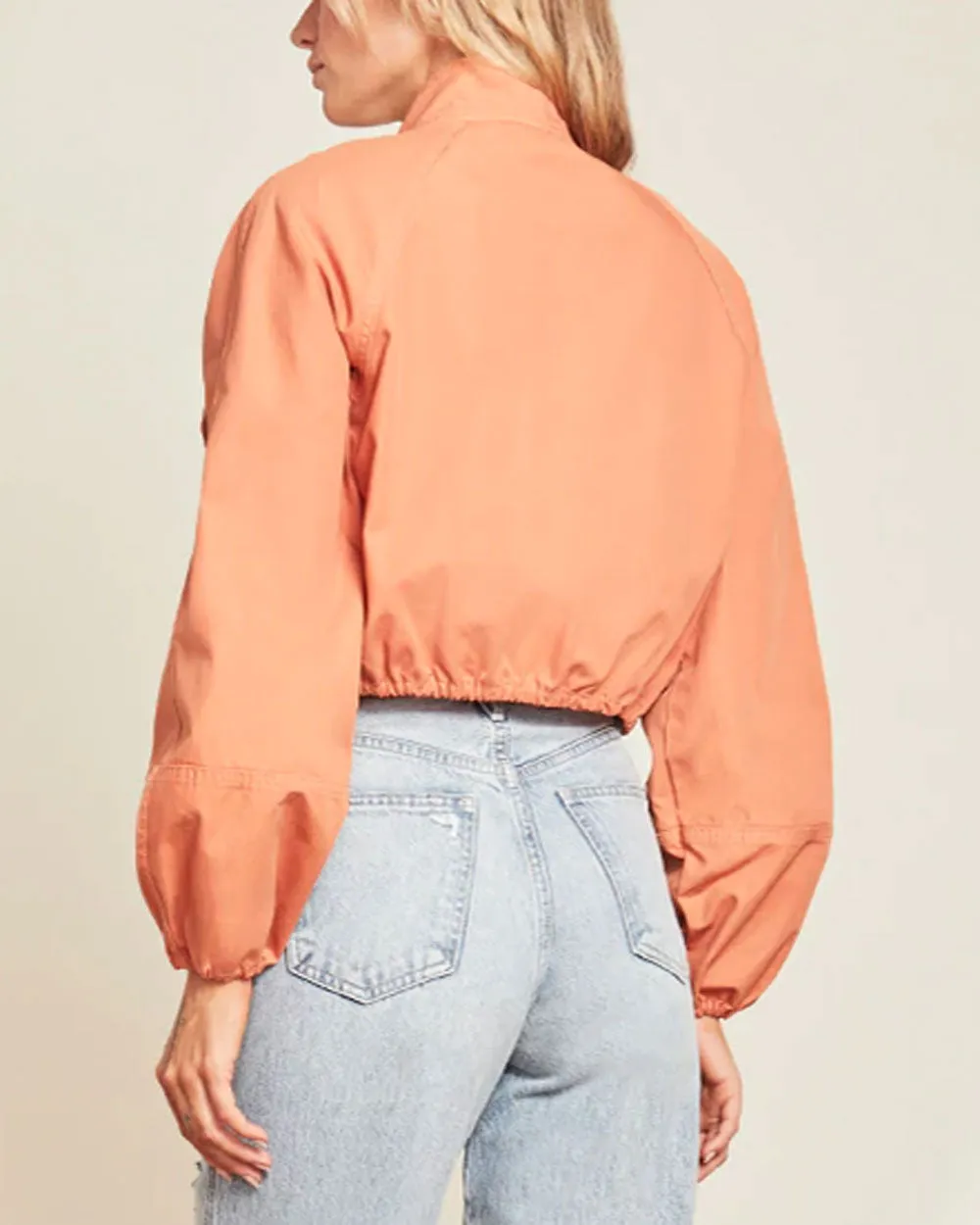 Burnt Orange Kaiya Balloon Sleeve Jacket