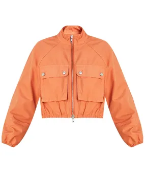 Burnt Orange Kaiya Balloon Sleeve Jacket