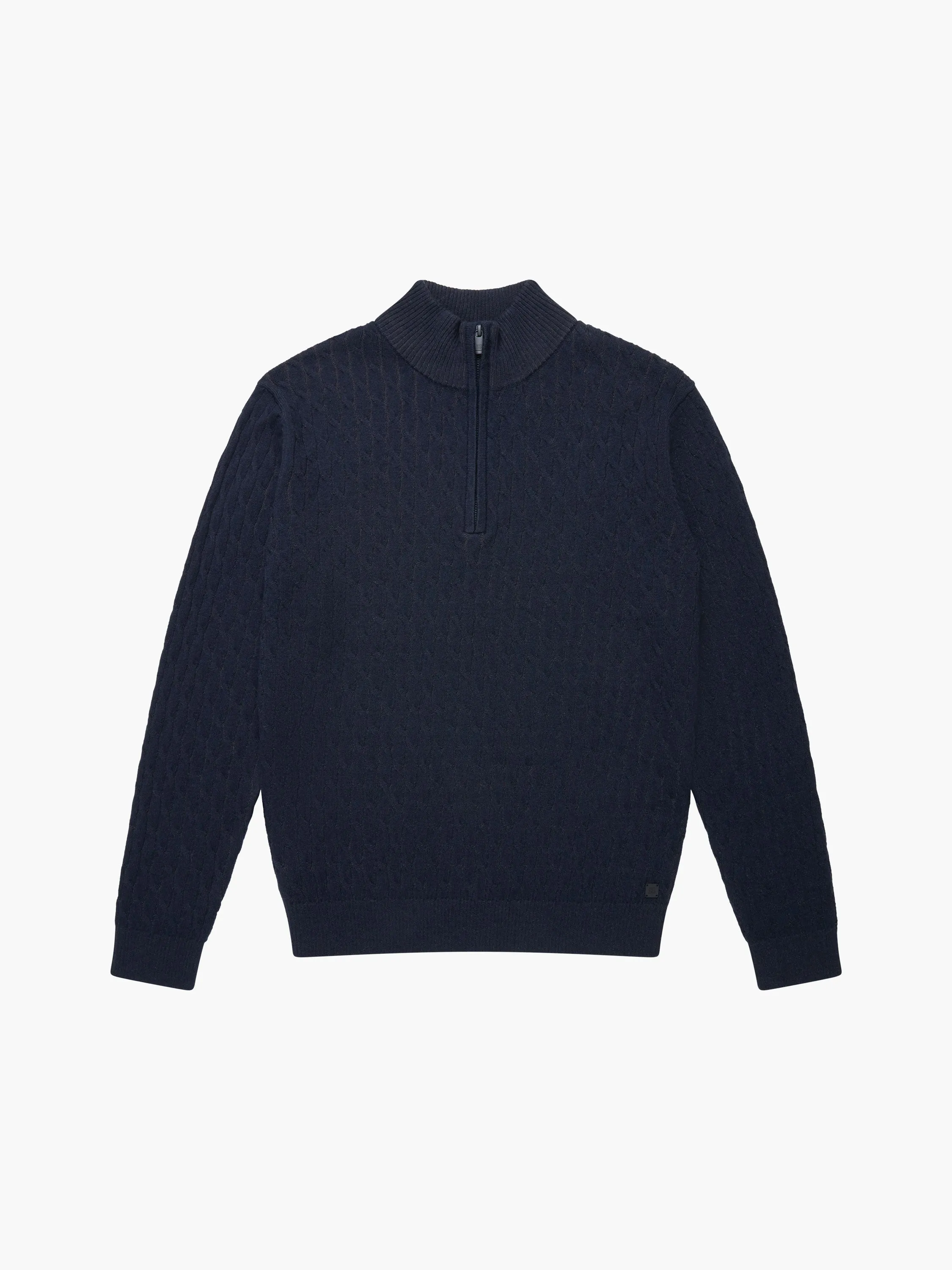 Cable Knit Half Zip Jumper