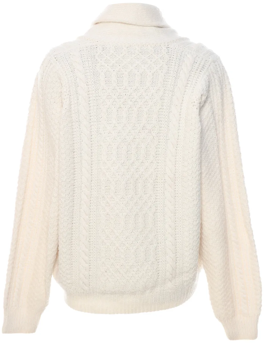 Cable Knit Jumper - XXL