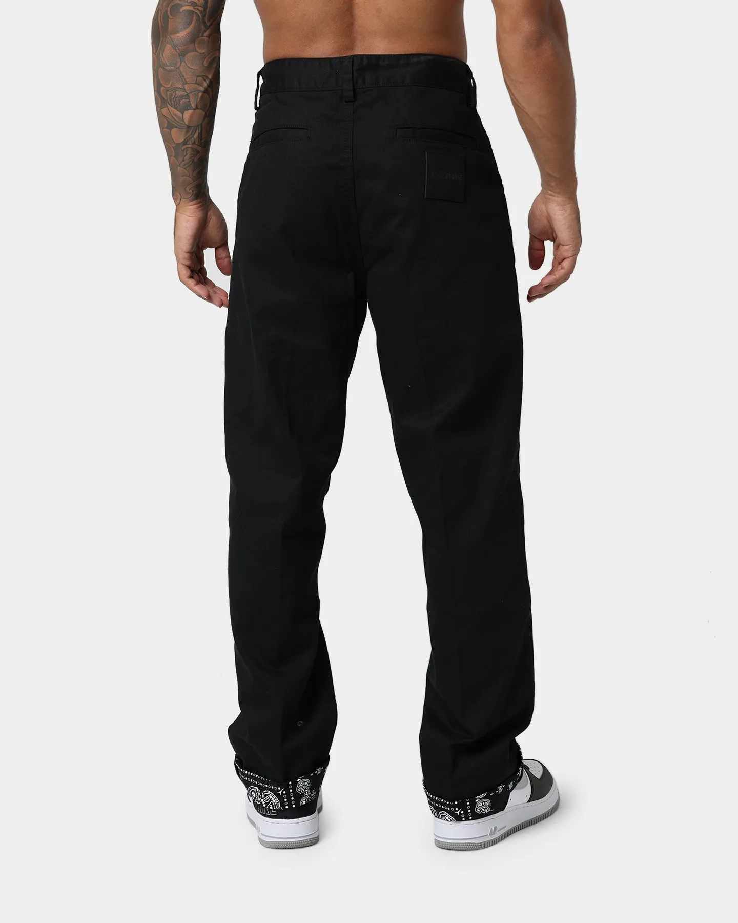 Carre Bandana Ultra Relaxed Chino Pants Black