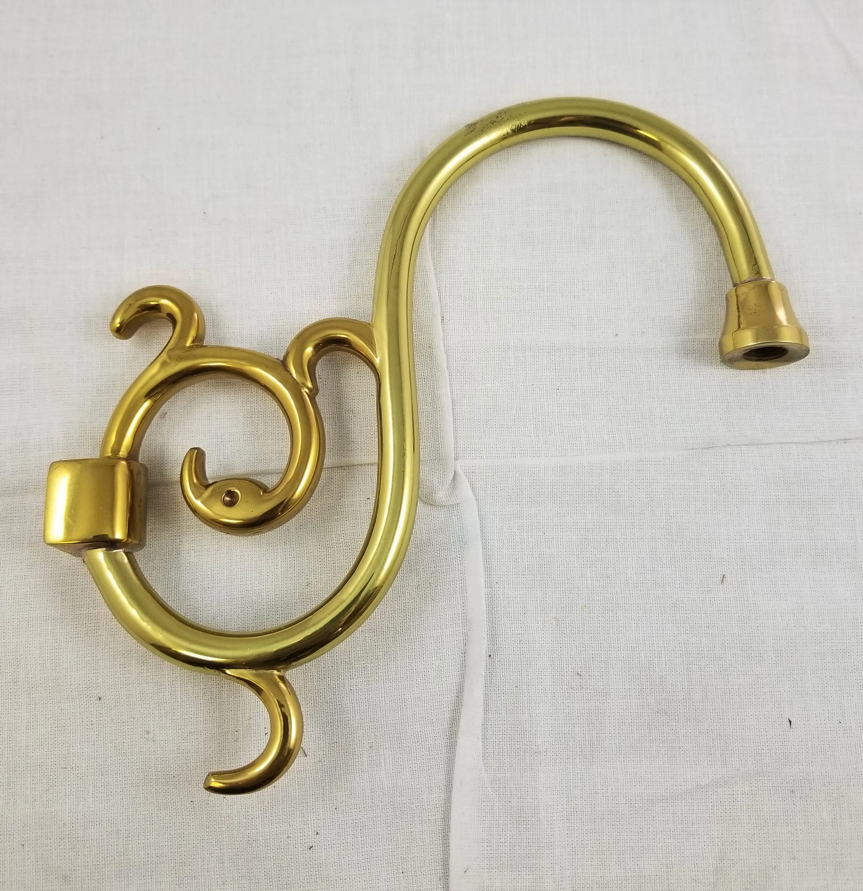 Cast Brass Arm - 6" Tall - Tapped 1/8 IP x 1/8 IP