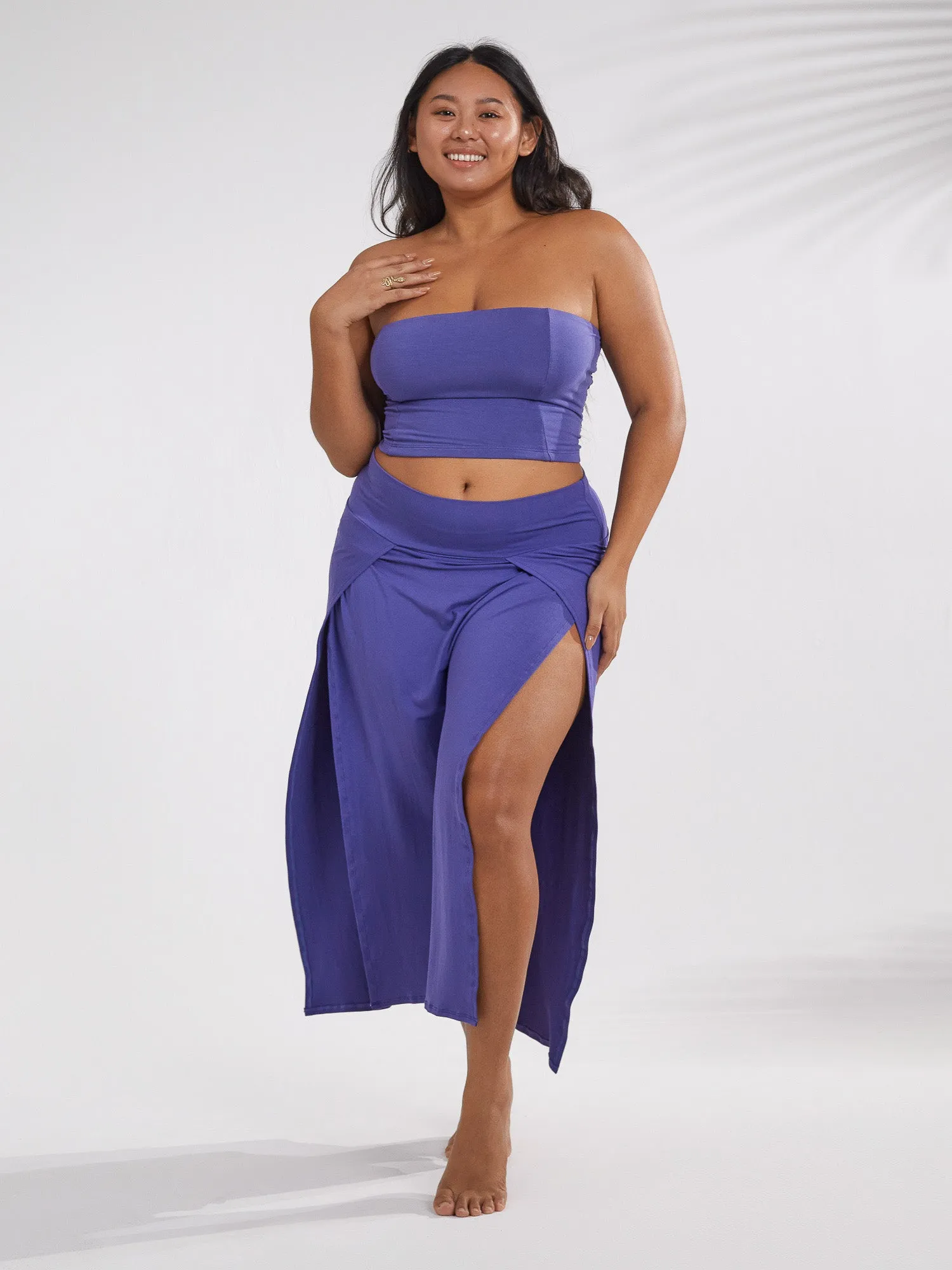 Cleopatra Midi Skirt - Blue Lotus