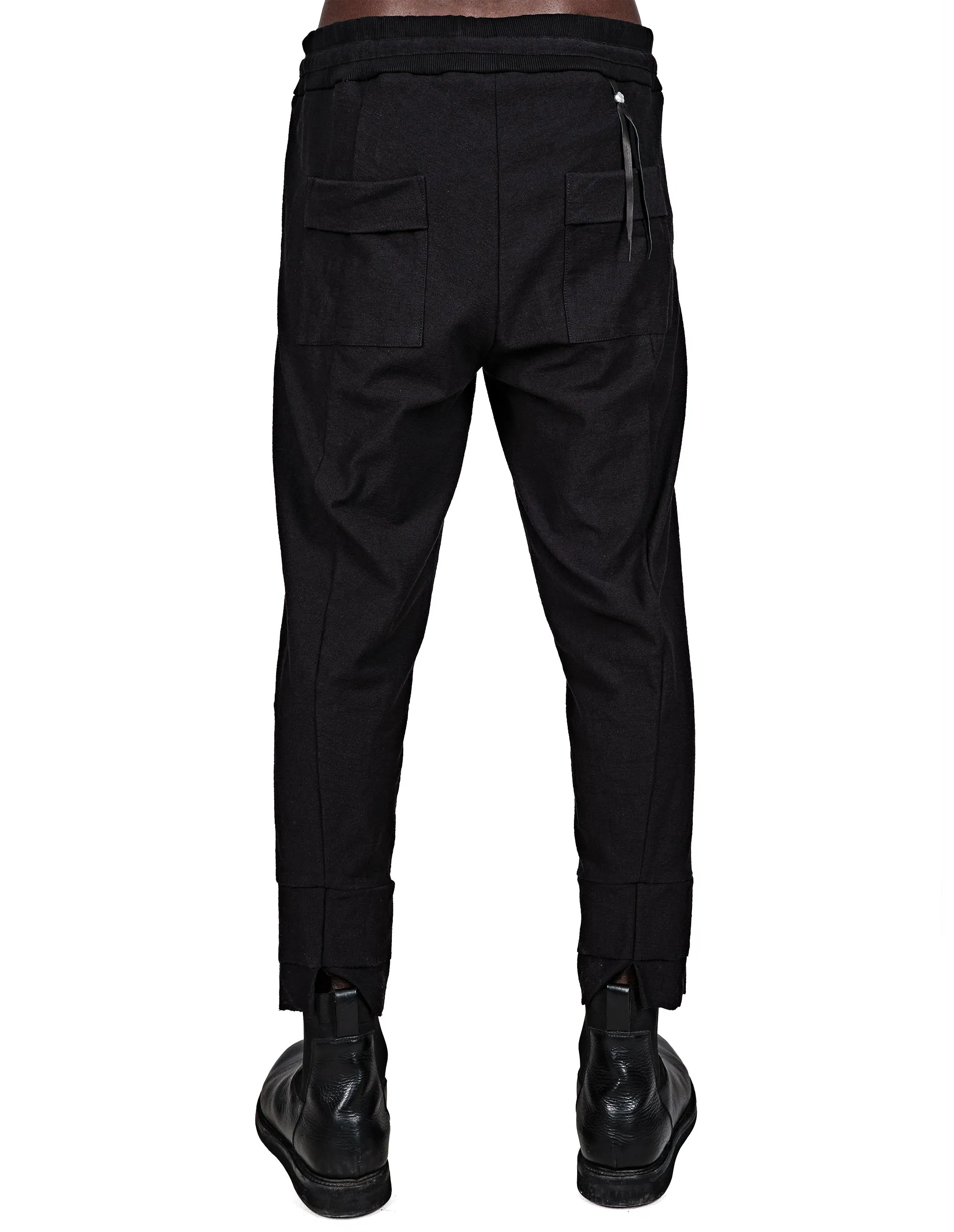 Contrast Pockets Trousers