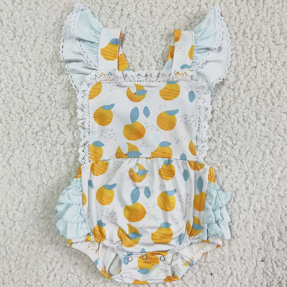 Cute Infant Baby Girls Romper Summer Kids Clothes FLittle Girls Rompers Jumpsuit SR0033