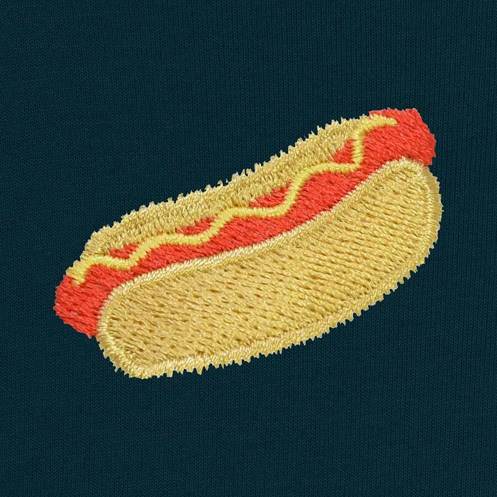 Dalix Hot Dog Cropped Hoodie