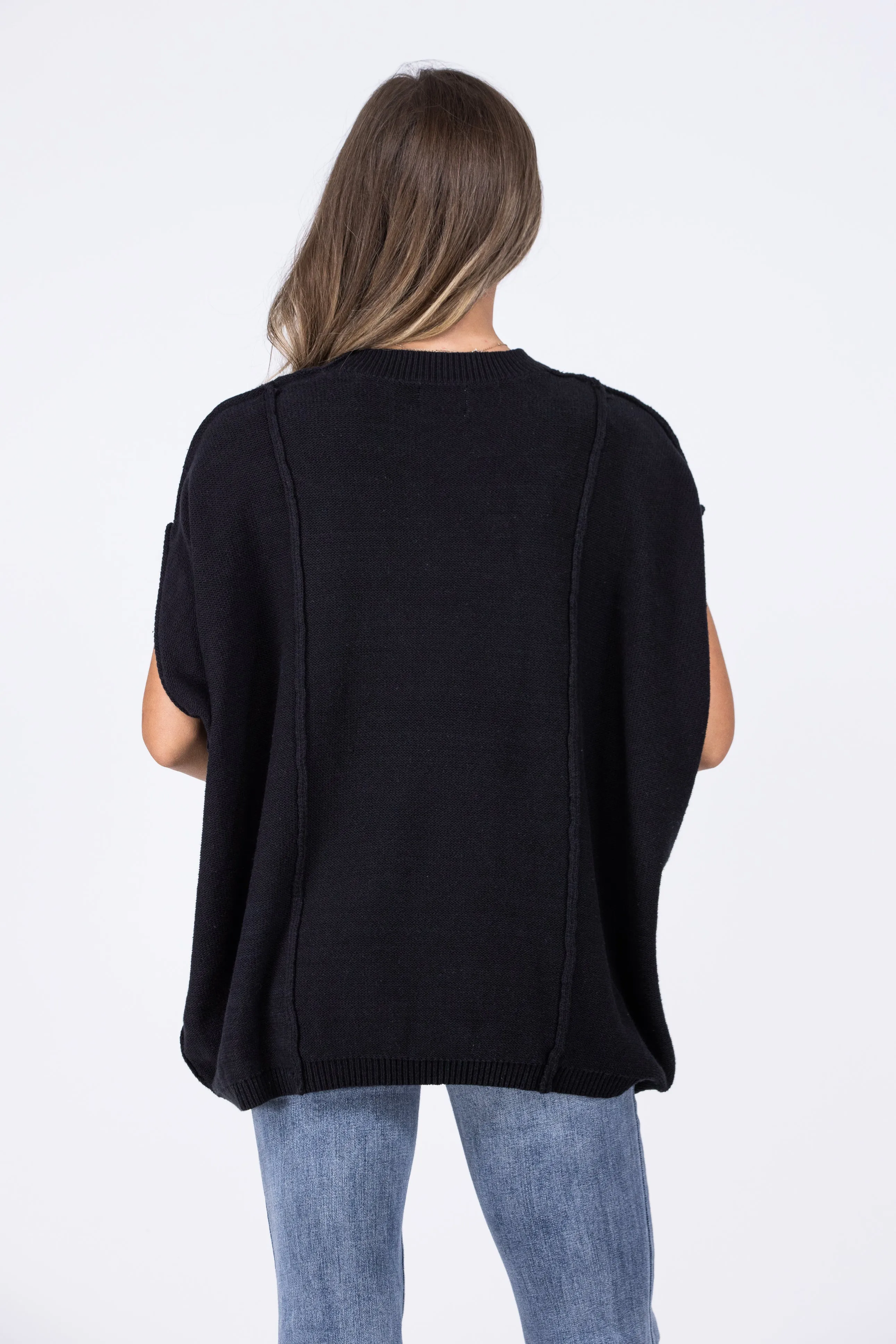 Don't Rain on my Parade Poncho Sweater *Final Sale* * Final Sale*