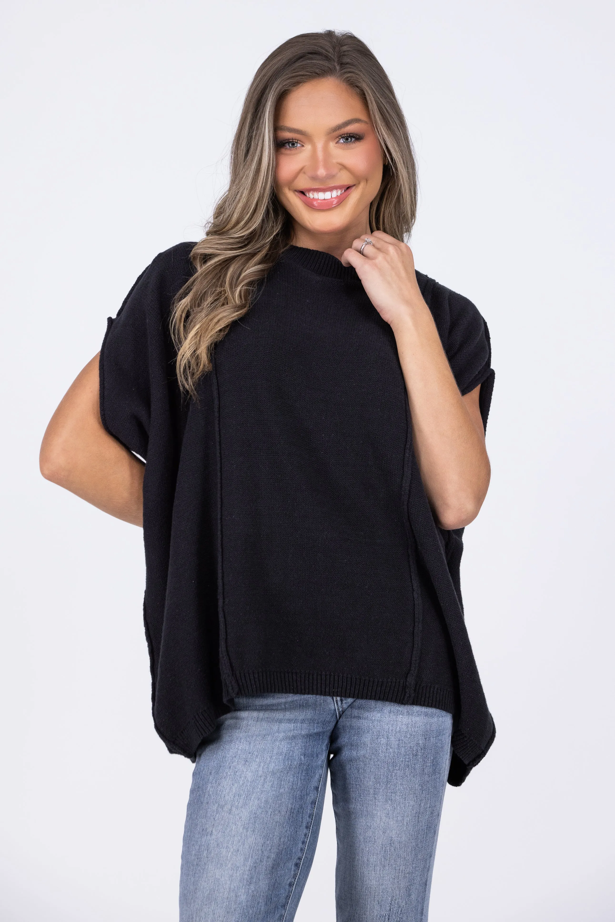 Don't Rain on my Parade Poncho Sweater *Final Sale* * Final Sale*