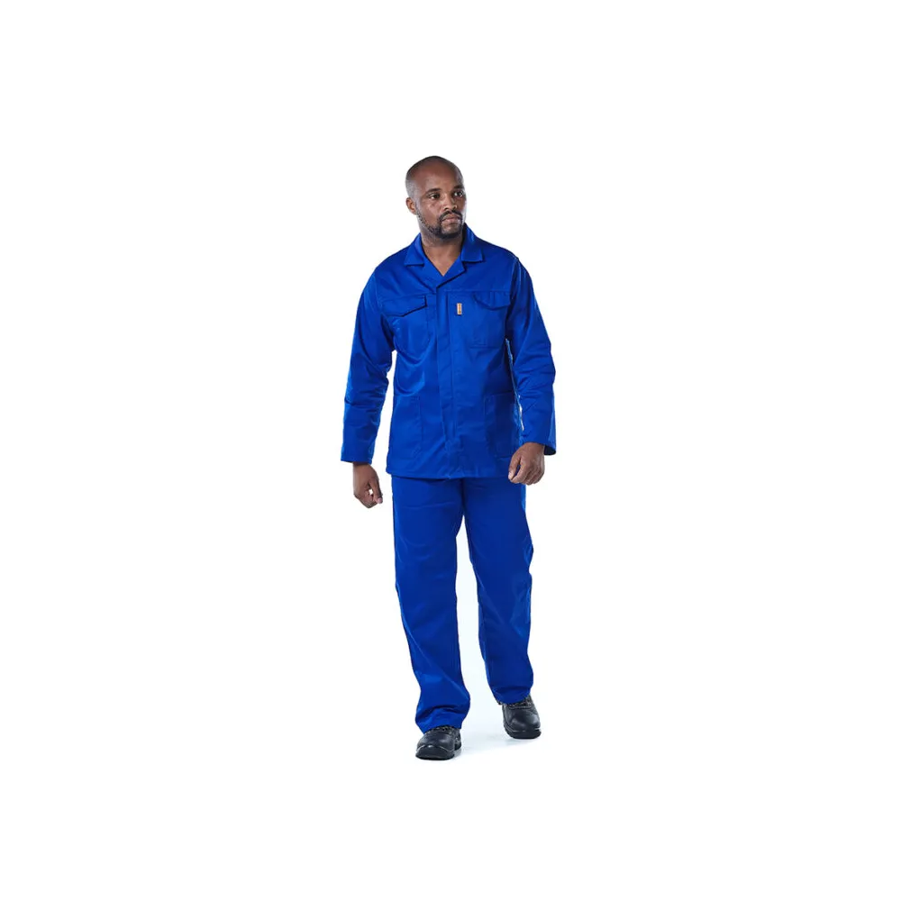 DROMEX EXECUFIT POLYCOTTON CONTI PANTS COLOUR-ROYAL SIZE 30