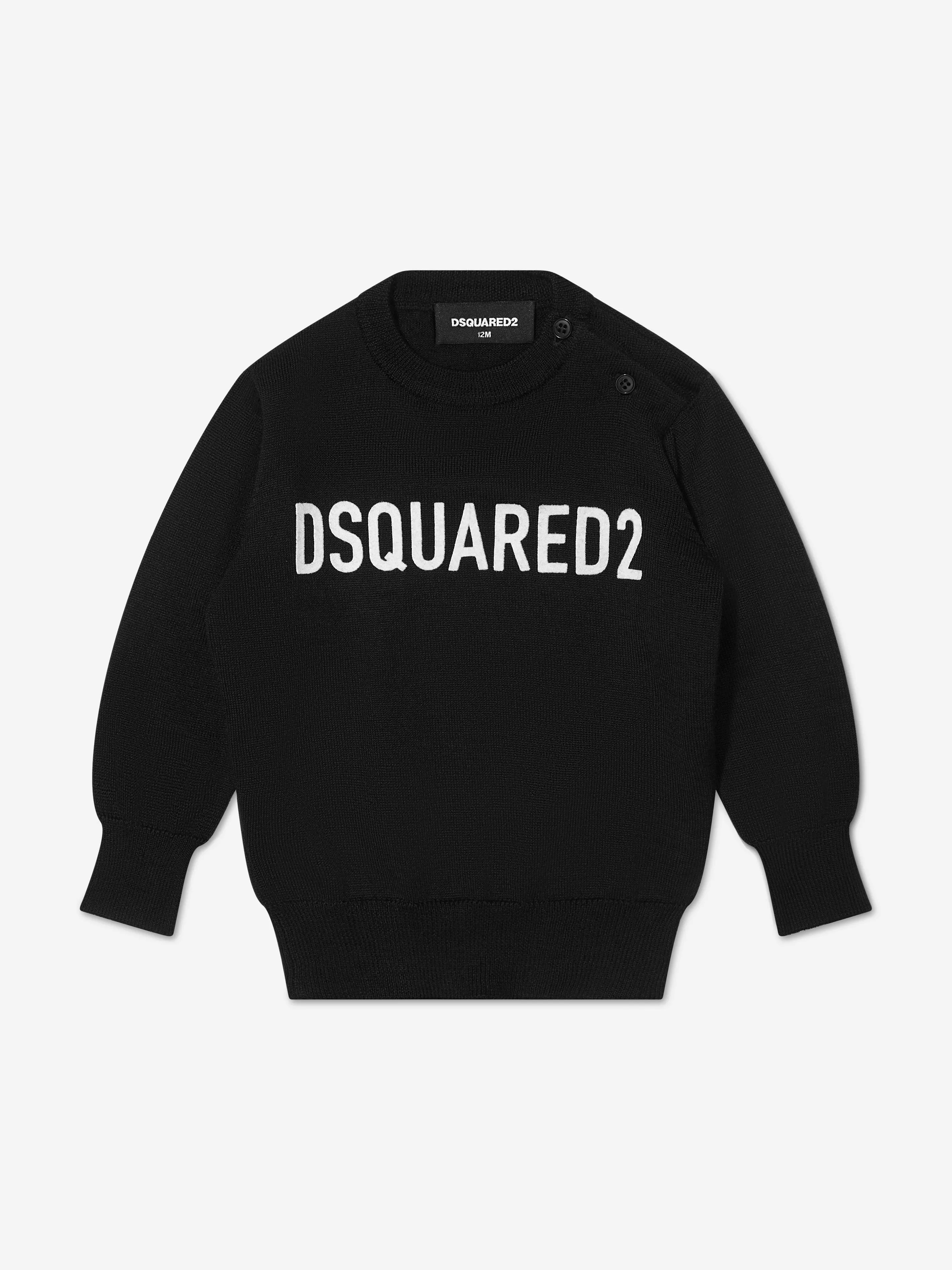 Dsquared2 Baby Boys Wool Knitted Logo Jumper