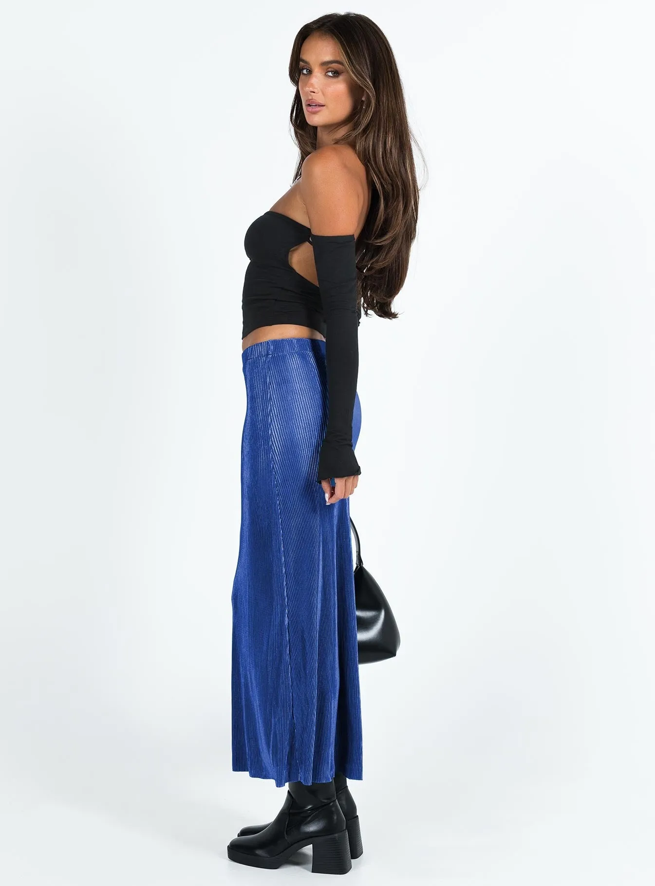 Duke Midi Skirt Blue