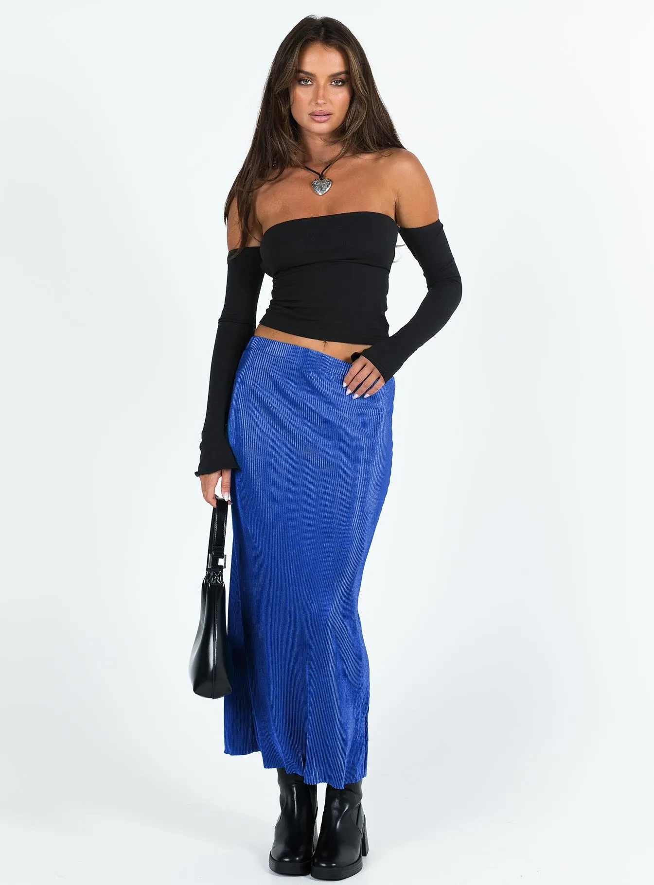 Duke Midi Skirt Blue