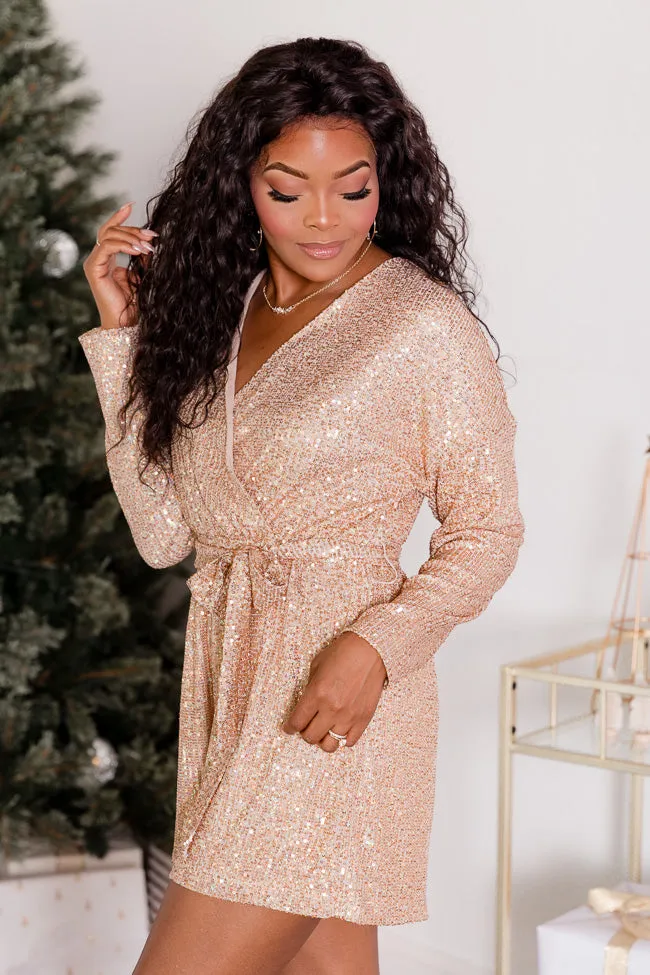 End Game Gold Sequin Romper FINAL SALE