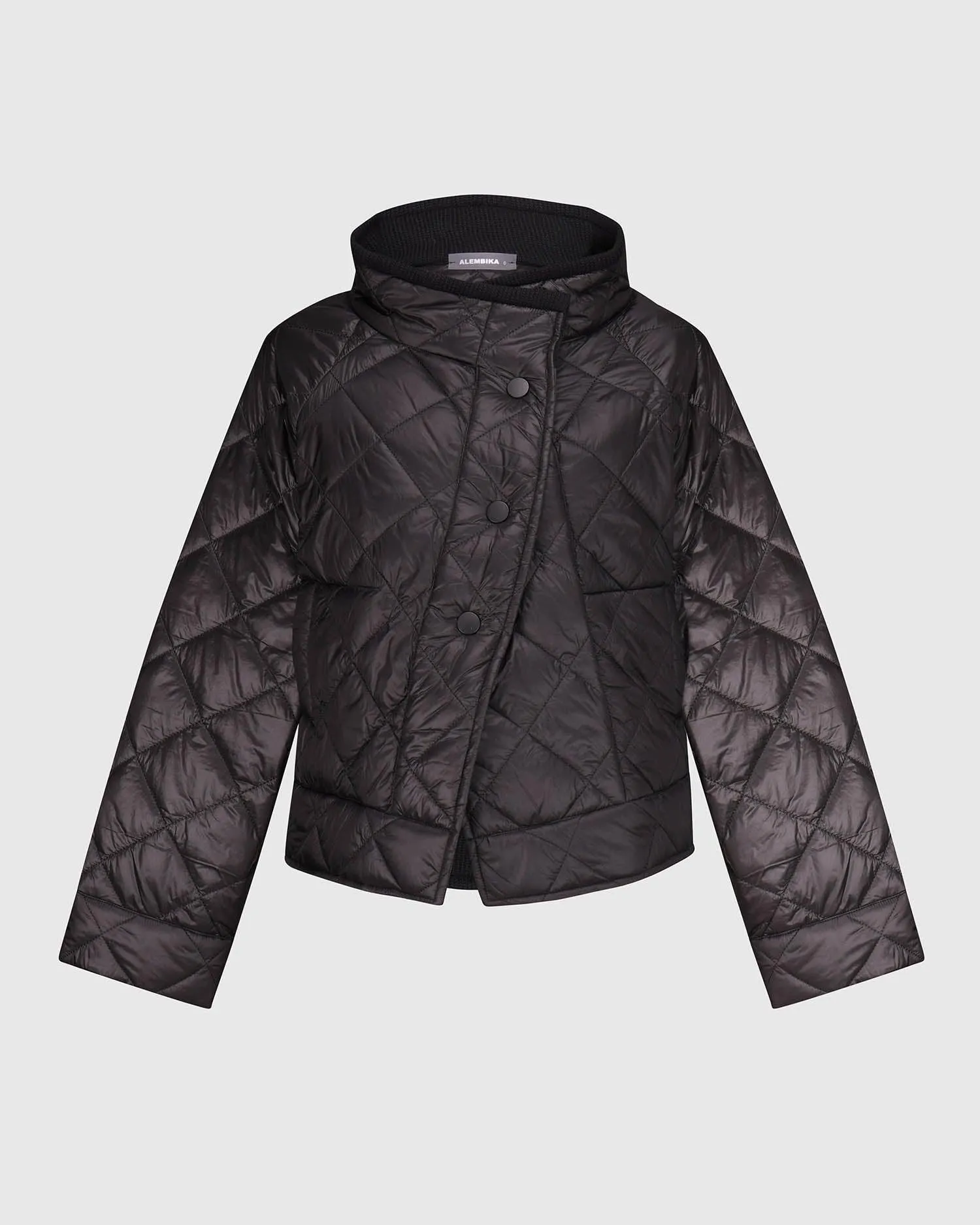 Ether Crop Jacket, Black