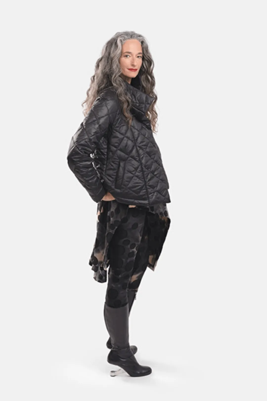 Ether Crop Jacket, Black