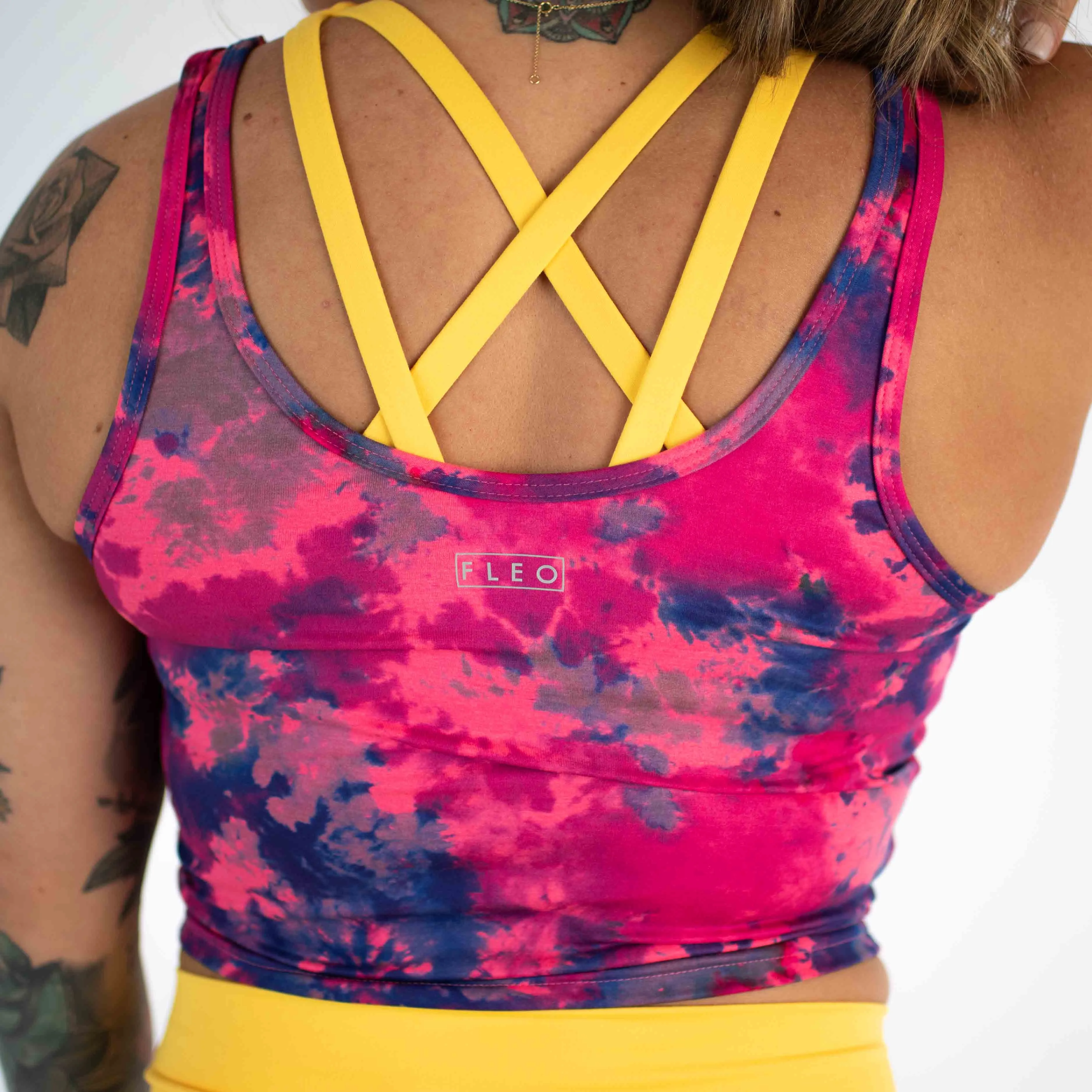 FLEO Breeze Crop Tank - Heather Riot