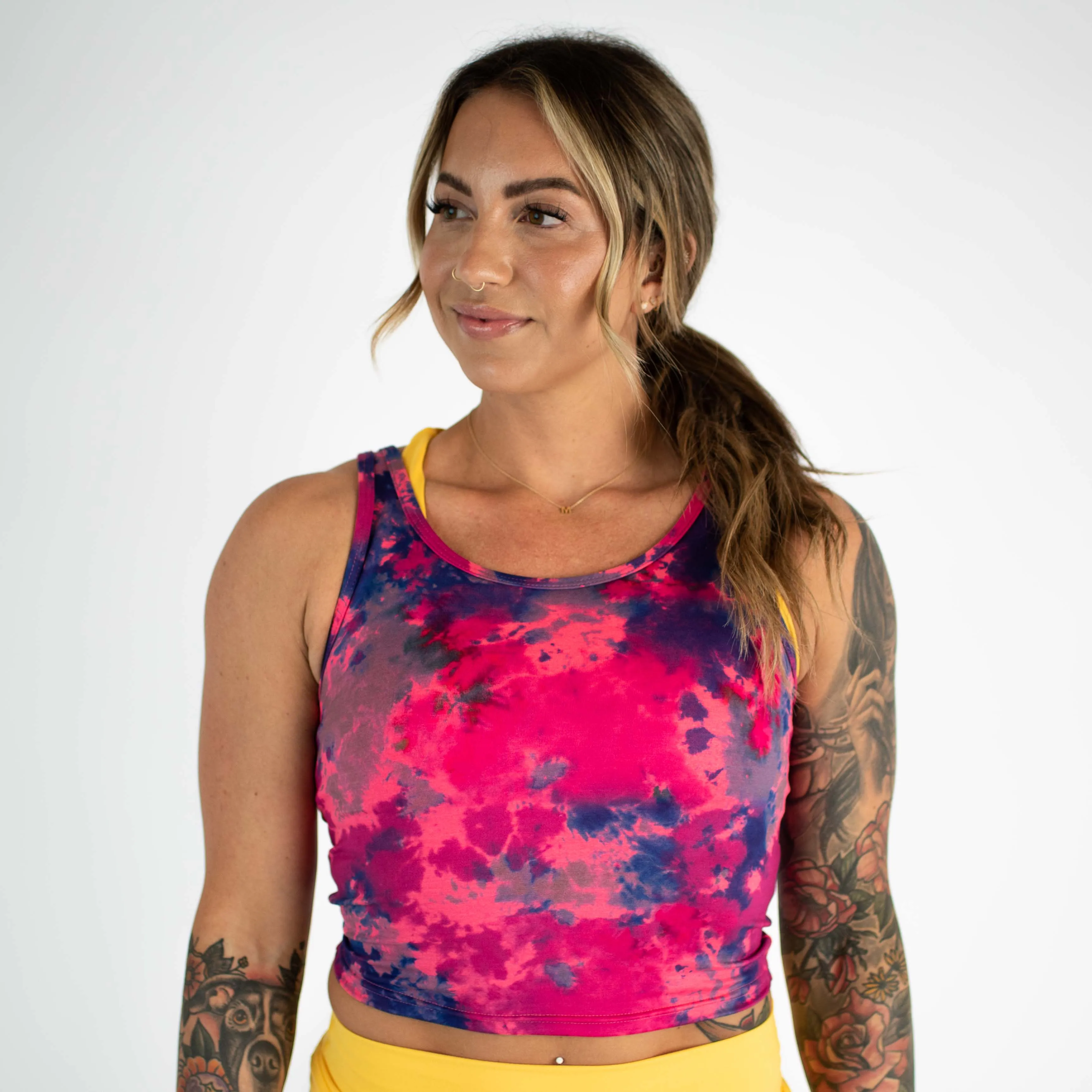 FLEO Breeze Crop Tank - Heather Riot