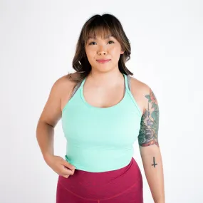 FLEO Switch Up Crop Tank - Biscay Green