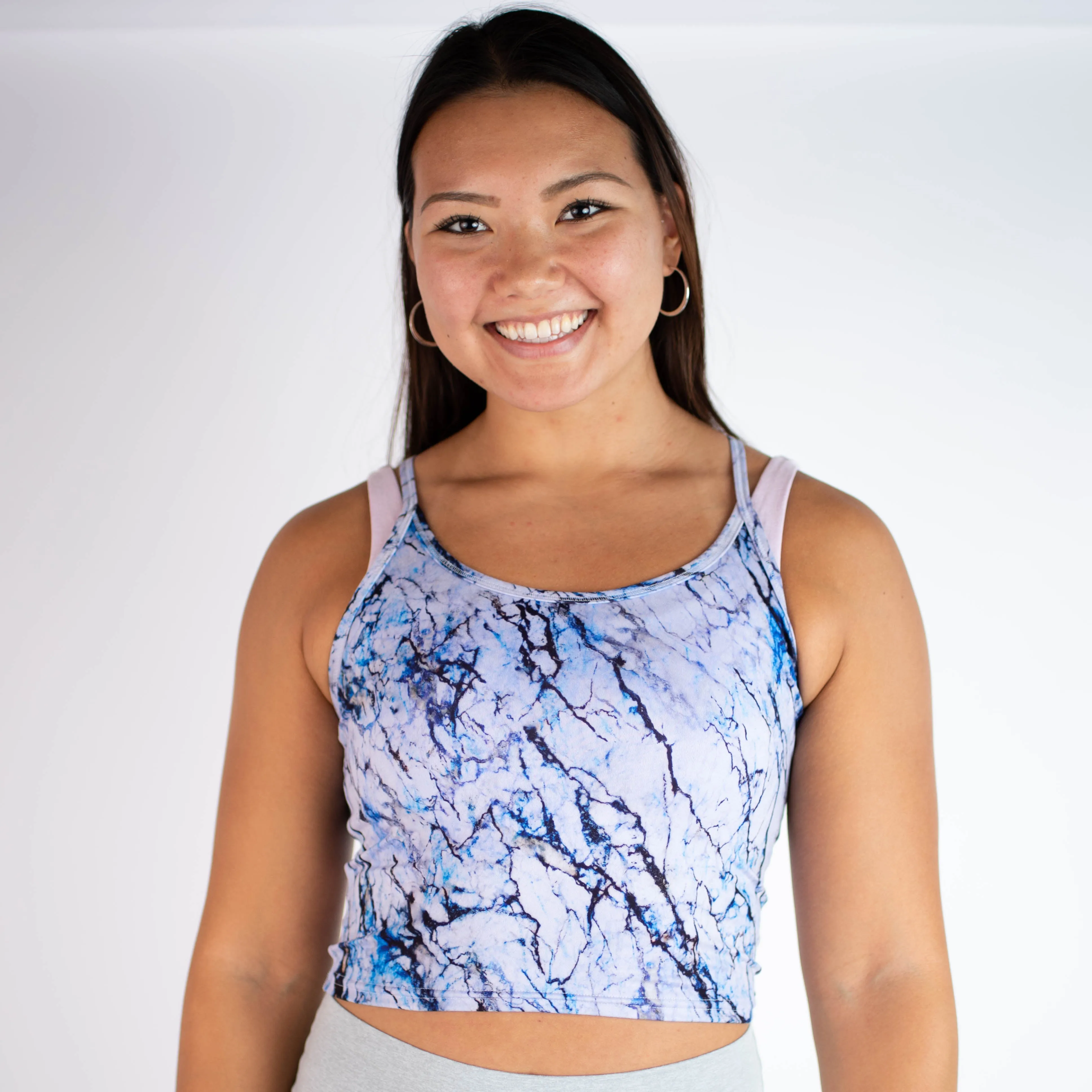 FLEO Switch Up Crop Tank - Cool Crystal