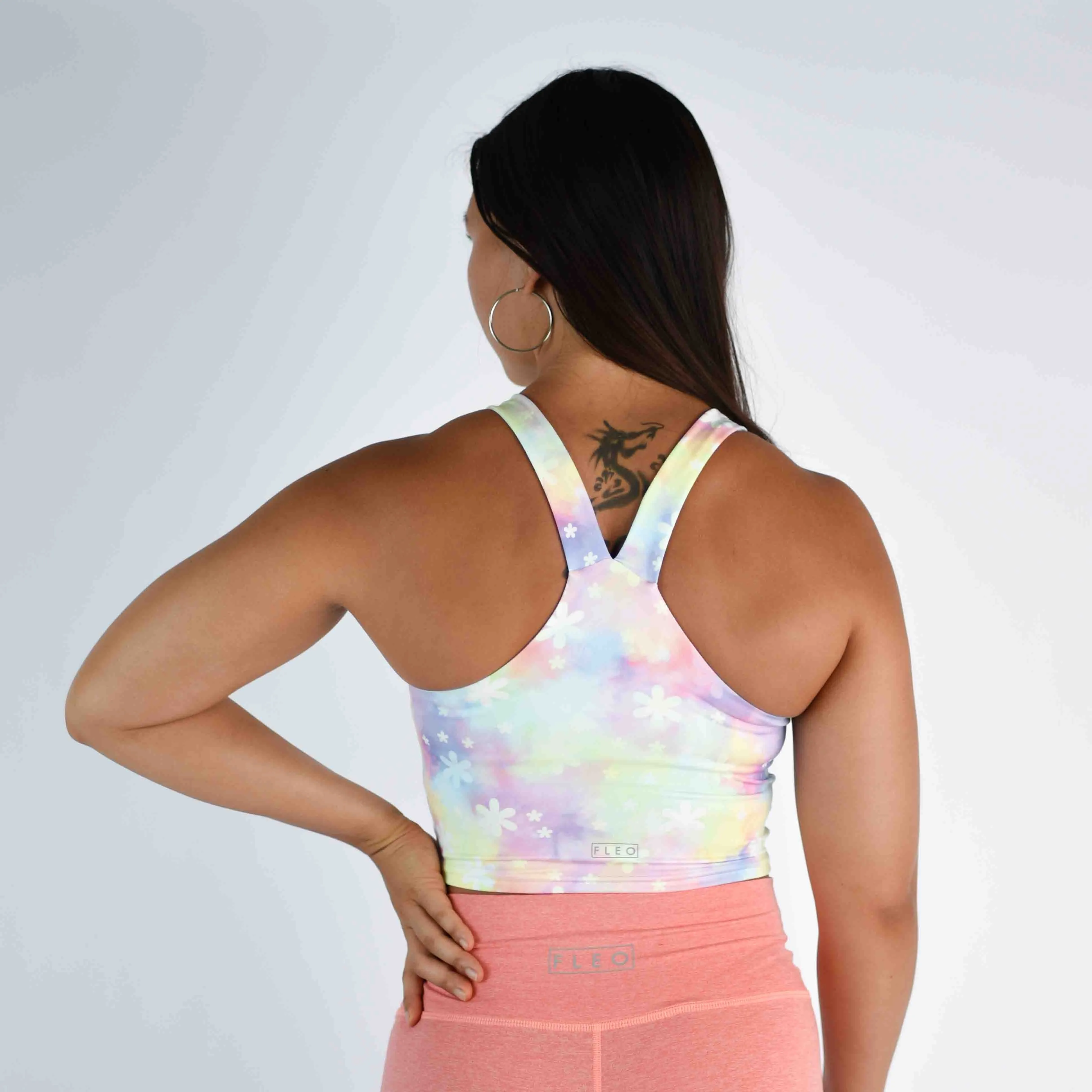 FLEO Vault Crop Tank - Daisy Sherbert