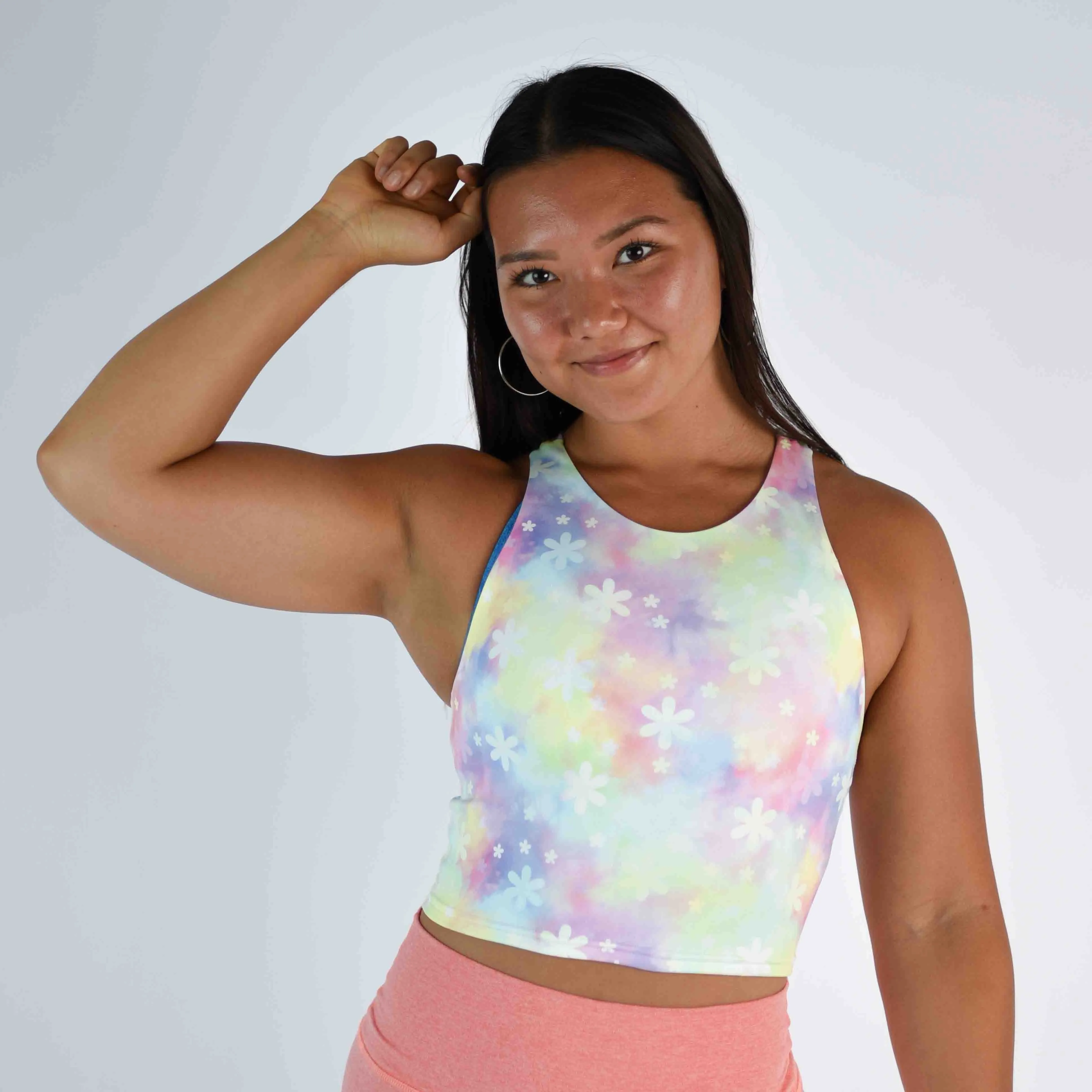 FLEO Vault Crop Tank - Daisy Sherbert