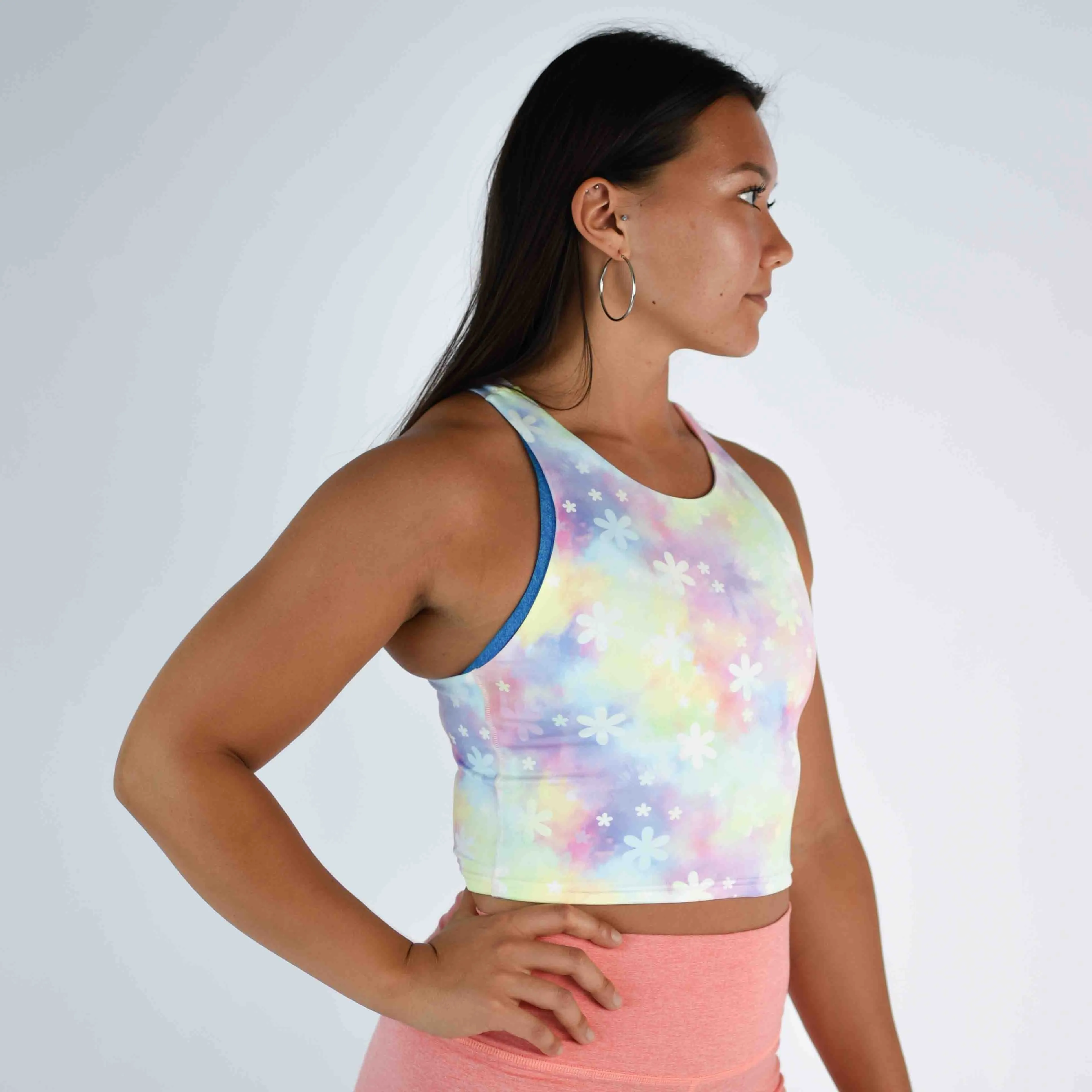 FLEO Vault Crop Tank - Daisy Sherbert