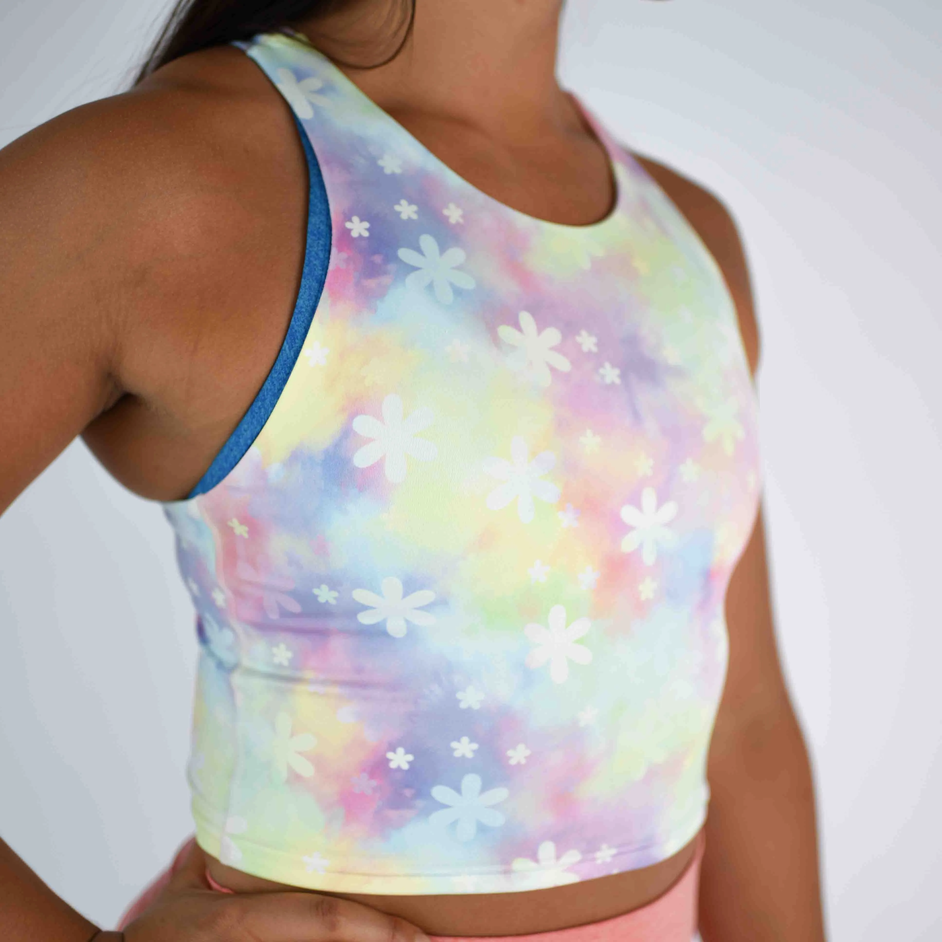 FLEO Vault Crop Tank - Daisy Sherbert