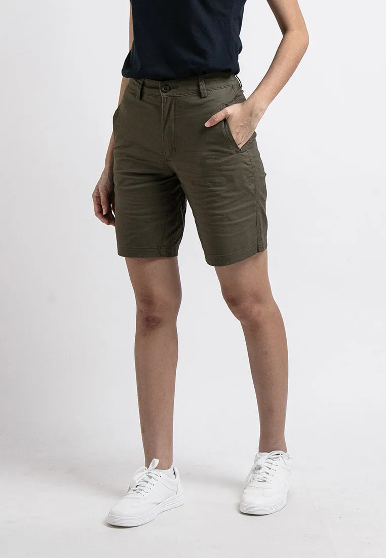 Forest Ladies 18/19" Cotton Twill Bermuda Shorts Women Chino Quarter Short Pants Women | Seluar Perempuan - 870144