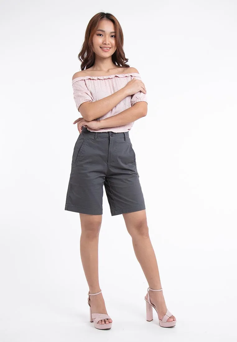 Forest Ladies 18/19" Cotton Twill Bermuda Shorts Women Chino Quarter Short Pants Women | Seluar Perempuan - 870144